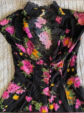 Free People Alora Floral Mini Dress